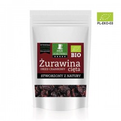 BIO - Żurawina suszona - Bez dodatku Cukru - słodzona sokiem jabłkowym