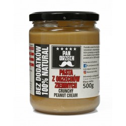 Pasta - Krem - Masło z orzechów ziemnych - z kawałkami orzechów - crunchy